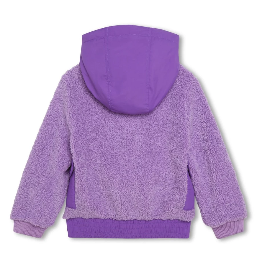 MARC JACOBS Girls' Hooded Fleece Jacket - Cozy Winter Outerwear for Kids