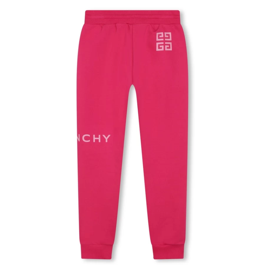 Givenchy Girls' Pink Pep'S Fleece Jogging Pants - Soft Comfort Running Trousers