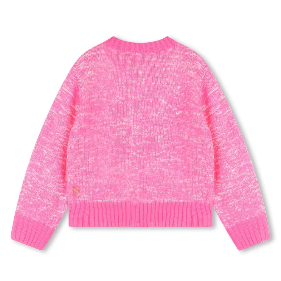 BILLIEBLUSH Pink Knitted Cardigan for Girls - Soft & Stylish