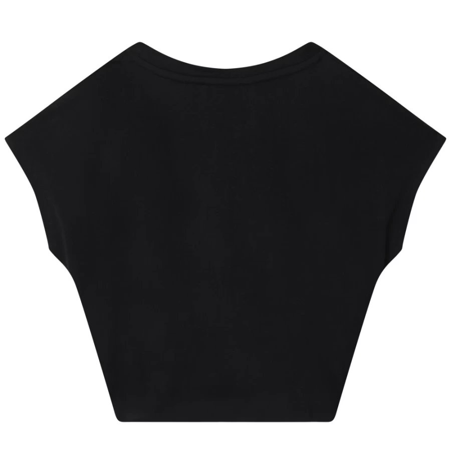 DKNY Girls' Black Short-Sleeved T-Shirt for Casual Wear
