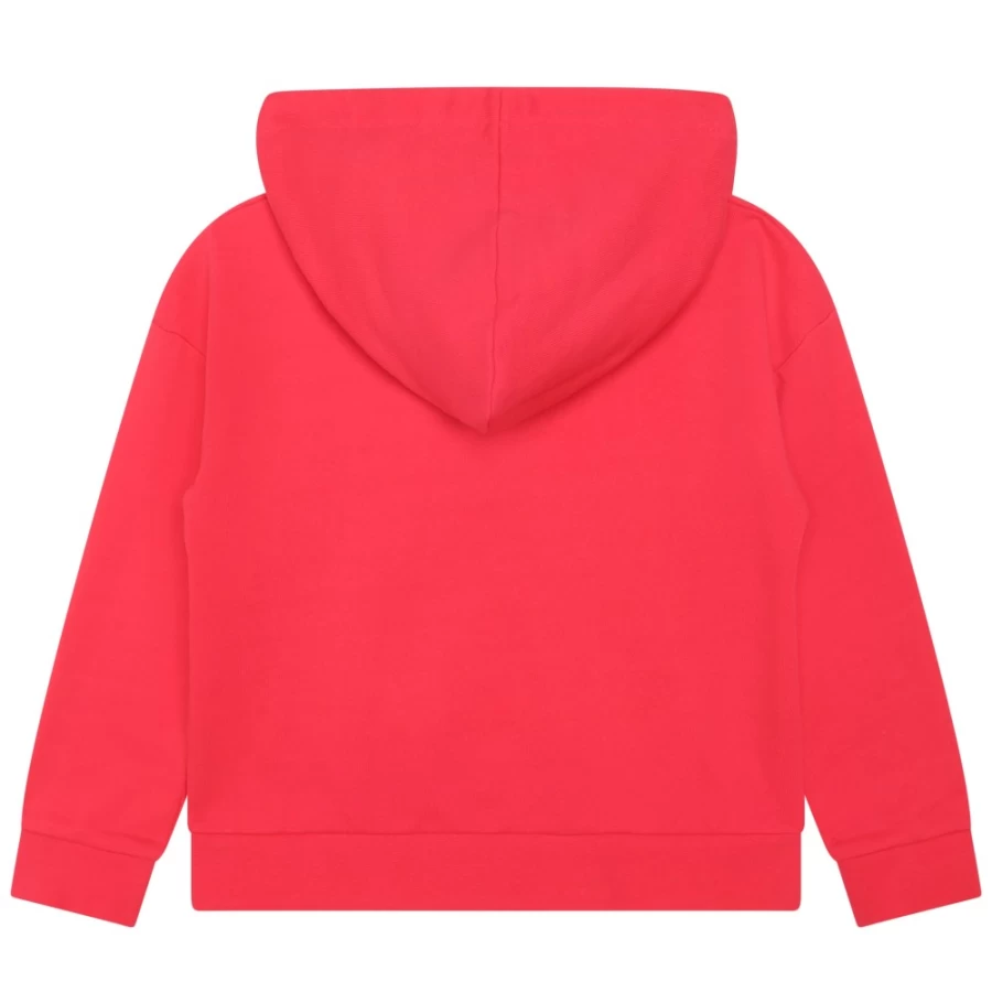 MICHAEL KORS Girls Fuschia Hooded Sweatshirt for Kids Pink Pullover