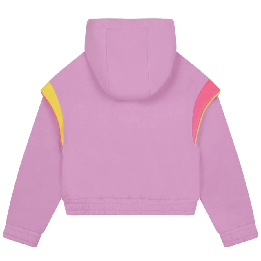 SONIA RYKIEL Lilac Hooded Zip Sweatshirt for Girls