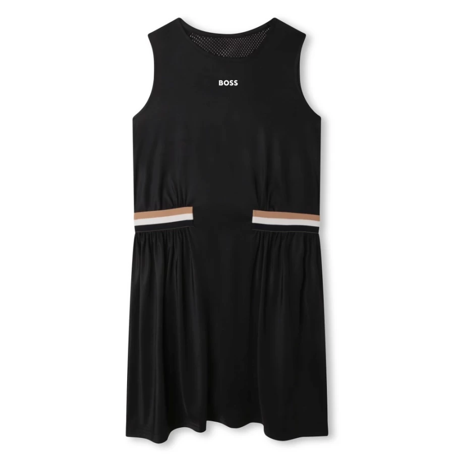 BOSS Black Sleeveless Dress for Girls - Elegant & Stylish Summer Outfit