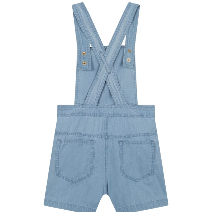 SONIA RYKIEL Girl's Chambray Short Playsuit for Stylish Comfort