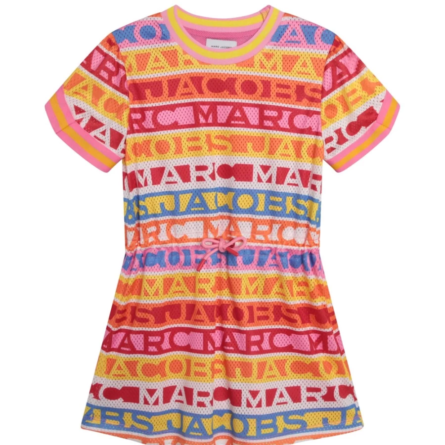 MARC JACOBS Girls Multicoloured Mesh Dress for Kids - Stylish & Comfortable Party Wear