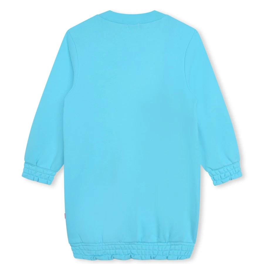 BILLIEBLUSH Blue Dish Sequinned Fleece Dress for Girls - Sparkly Comfort Wear
