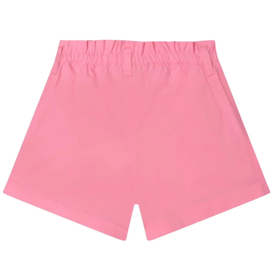 BILLIEBLUSH Girls' Pink Poplin Shorts | Comfortable & Stylish Summer Shorts for Girls