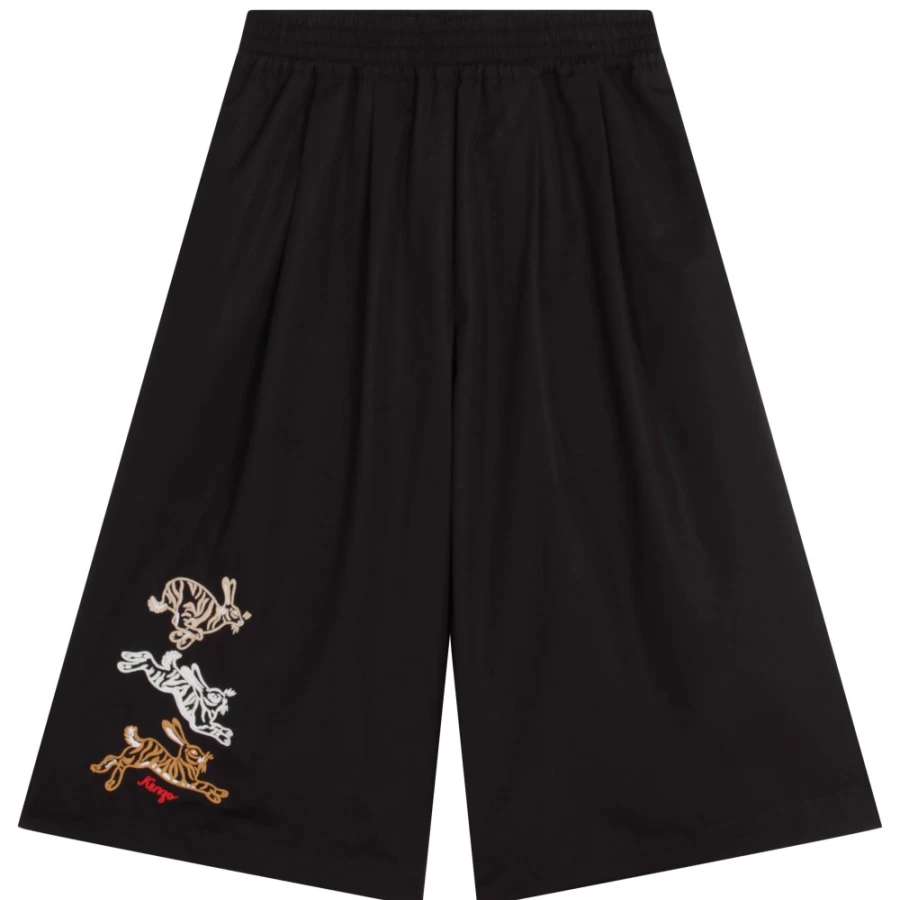 KENZO KIDS Black Girls' Trousers | Stylish and Comfortable Pants for Girls
