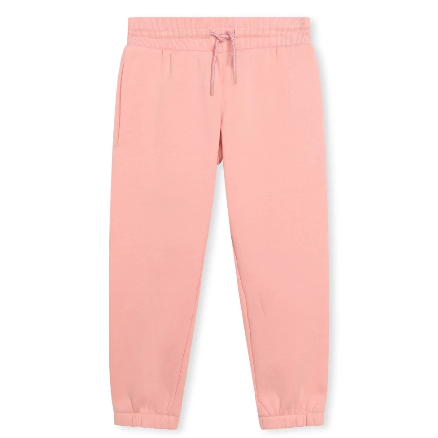 KENZO KIDS Girls' Nude Fleece Jogging Pants for Comfort & Style