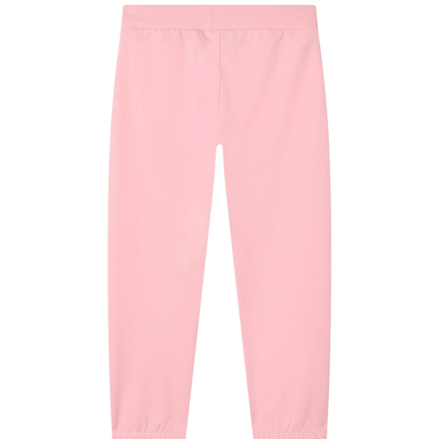 KENZO KIDS Girls' Pink Cotton Jogging Pants for Comfort & Style