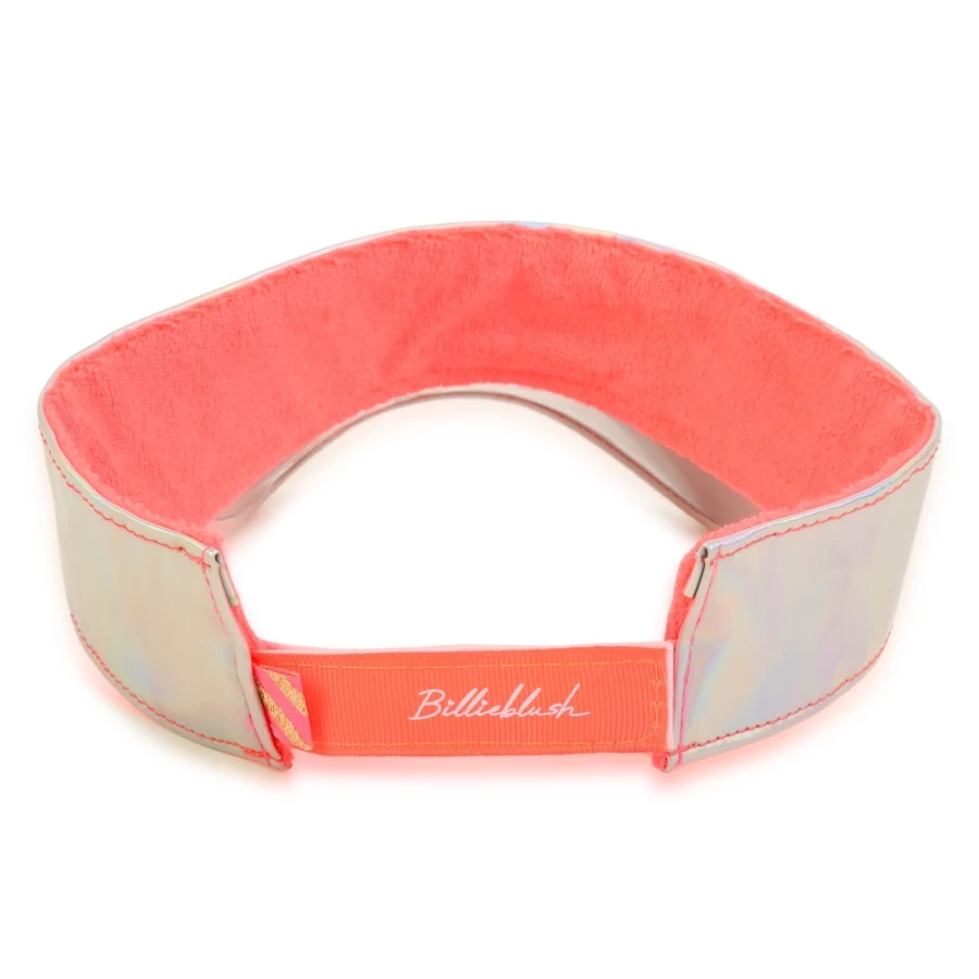 BILLIEBLUSH White Sequined Plastic Visor for Girls - Sparkling Party Accessory