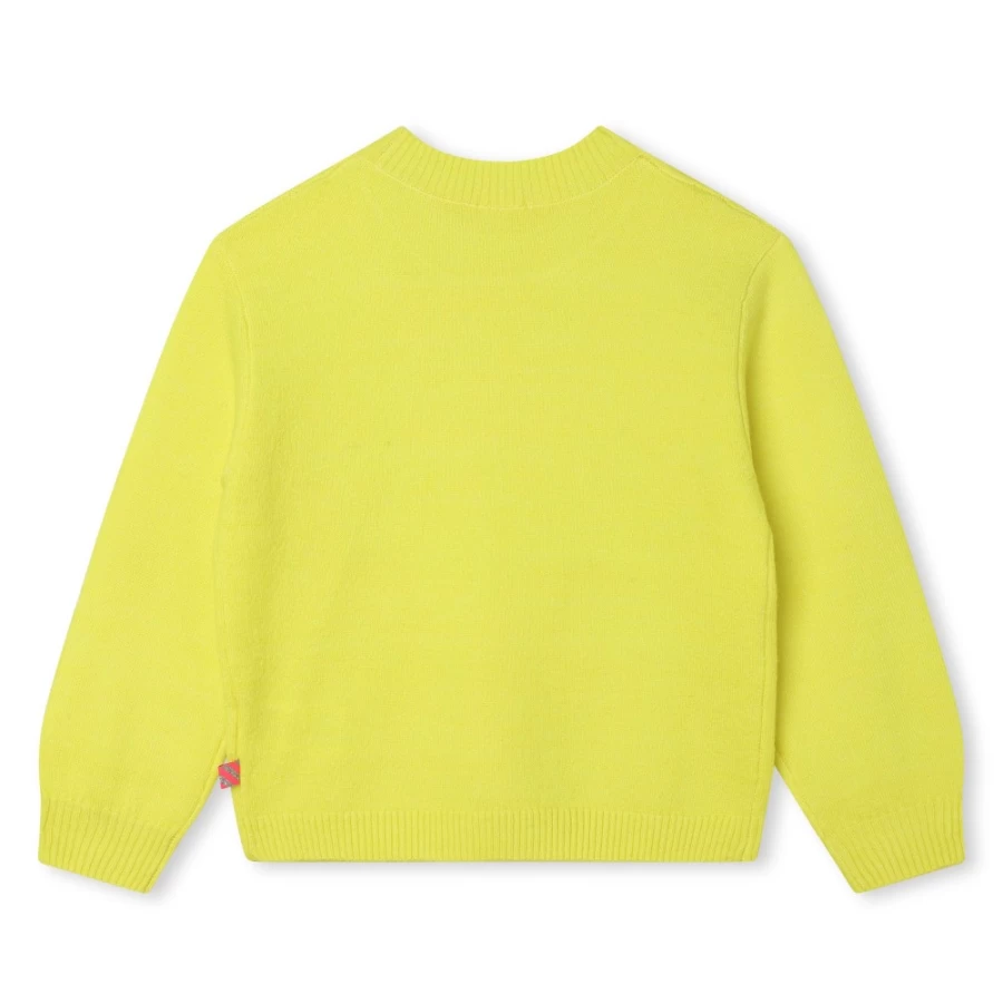 BILLIEBLUSH Girls' Lime Knitted Jumper - Soft & Stylish Sweater