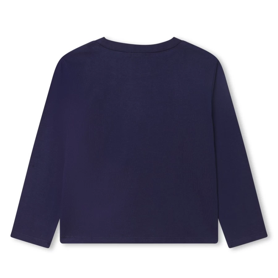 BILLIEBLUSH Navy Long-Sleeve T-Shirt for Girls - Comfortable Cotton Top